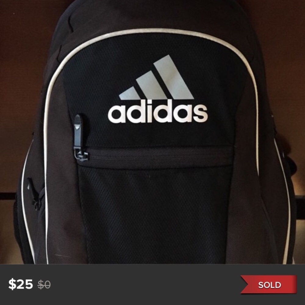SOLD: Adidas Black Estadio Team Backpack